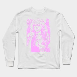 Stevie Nicks // Retro Style Pink Soft Long Sleeve T-Shirt